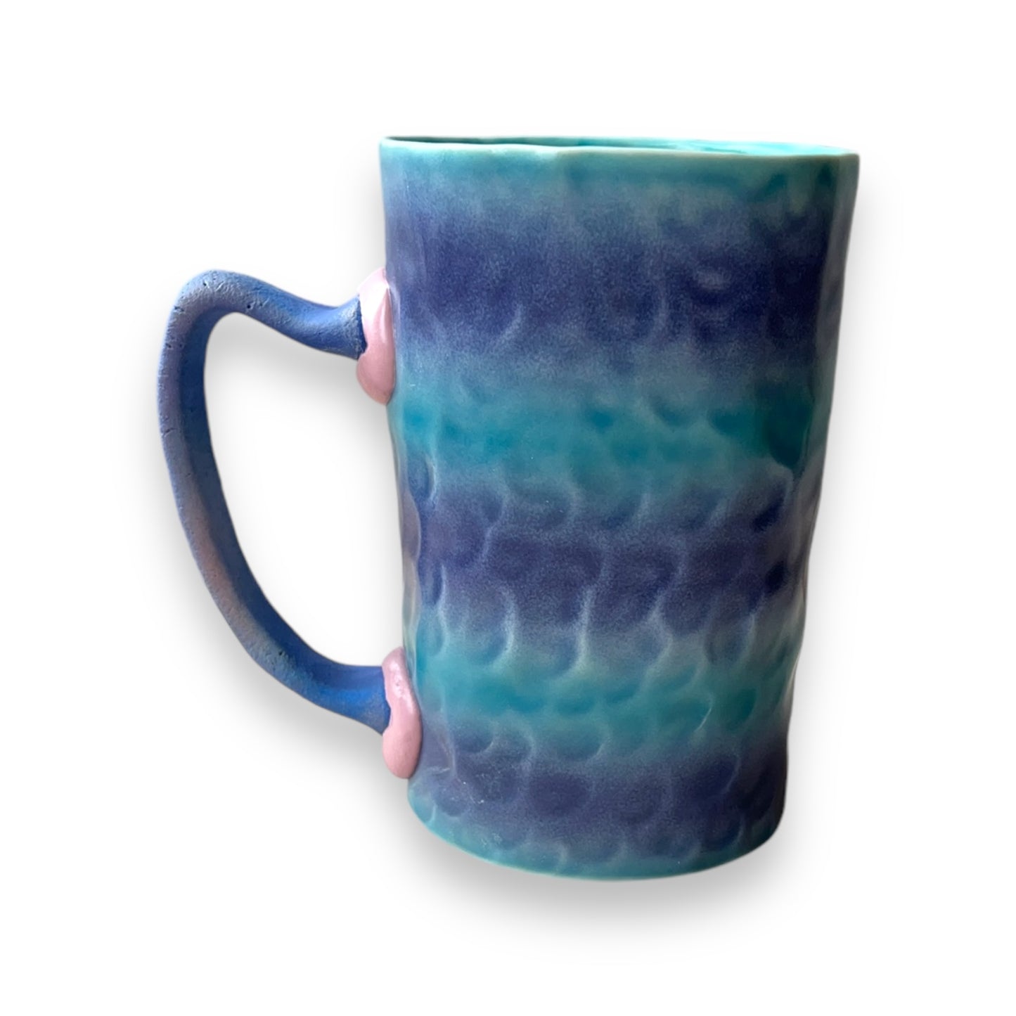 Tall blue Stripe Mug